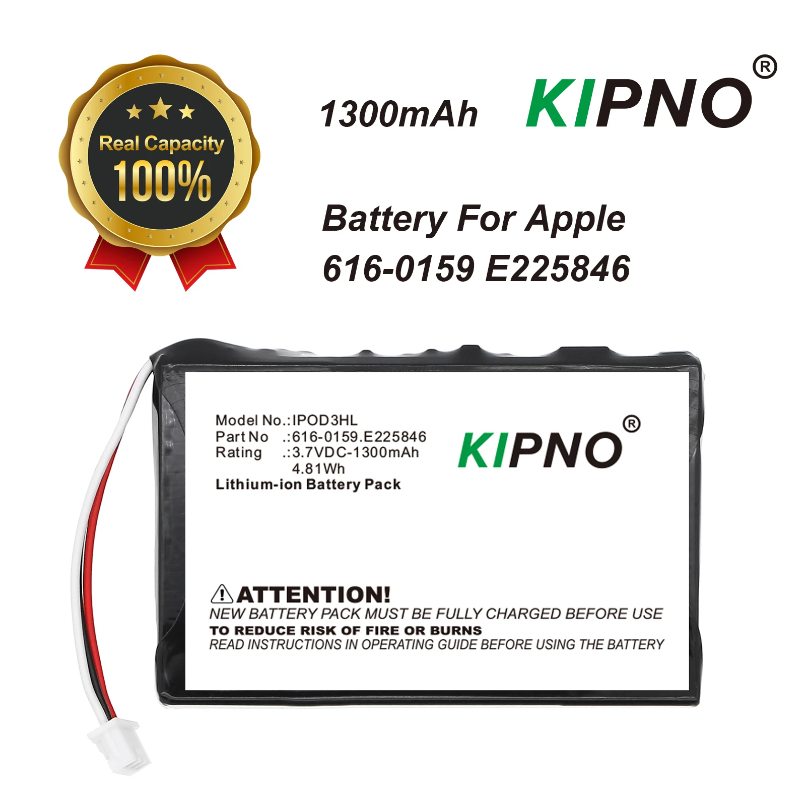 Phone Battery Replacement - بطارية KIPNO لأجهزة iPod 3 3G