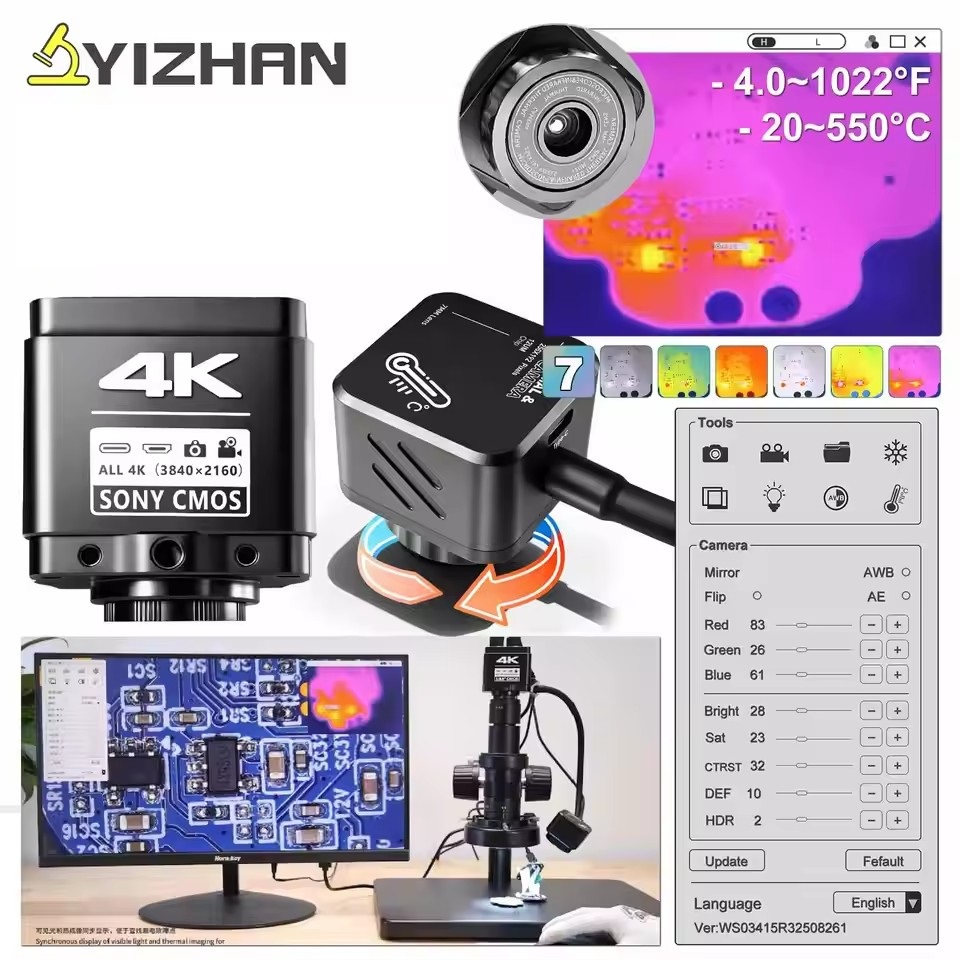 Electronics Repairing - كاميرا مجهر حراري YIZHAN بدقة 256*192