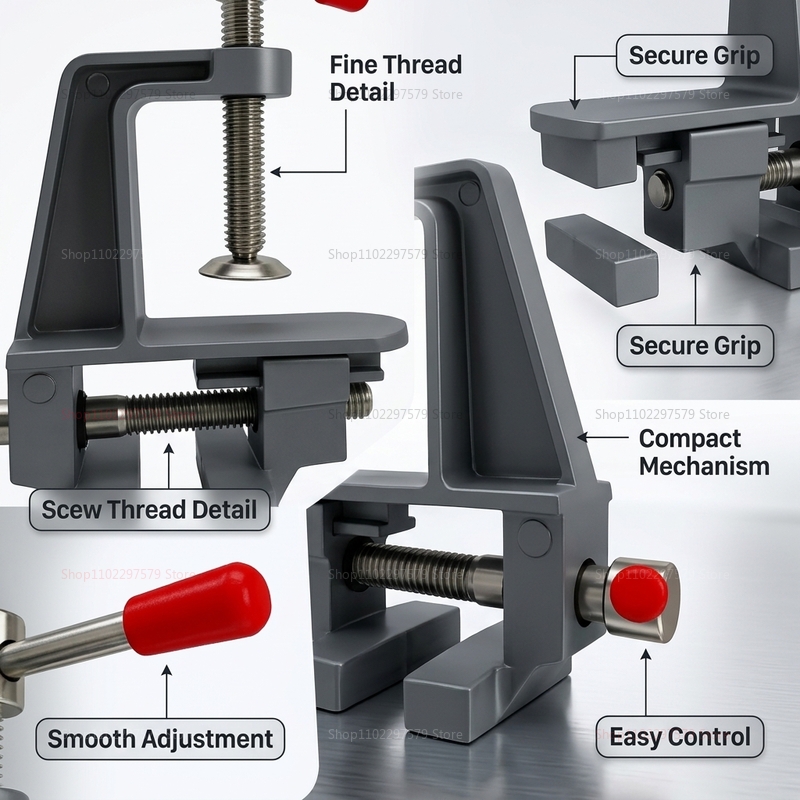 مشبك طاولة صغير من الألومنيوم  - مراجعة Electronics Repair Bench وسعره