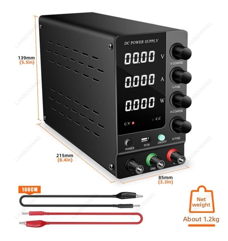 مصدر طاقة رقمي متغير قابل للتن - مراجعة Electronics Repair Bench وسعره