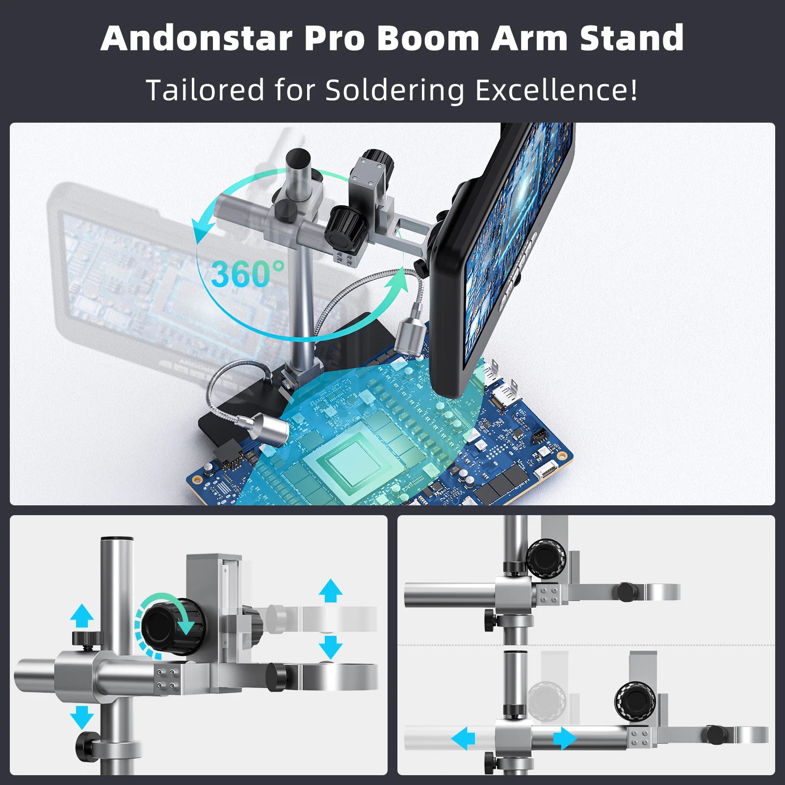 مجهر رقمي Andonstar AD210S-Pro - مراجعة Electronics Repairing وسعره